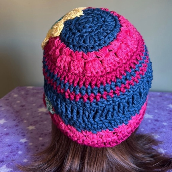 Crochet cotton beach beanie medium new - Picture 4 of 8
